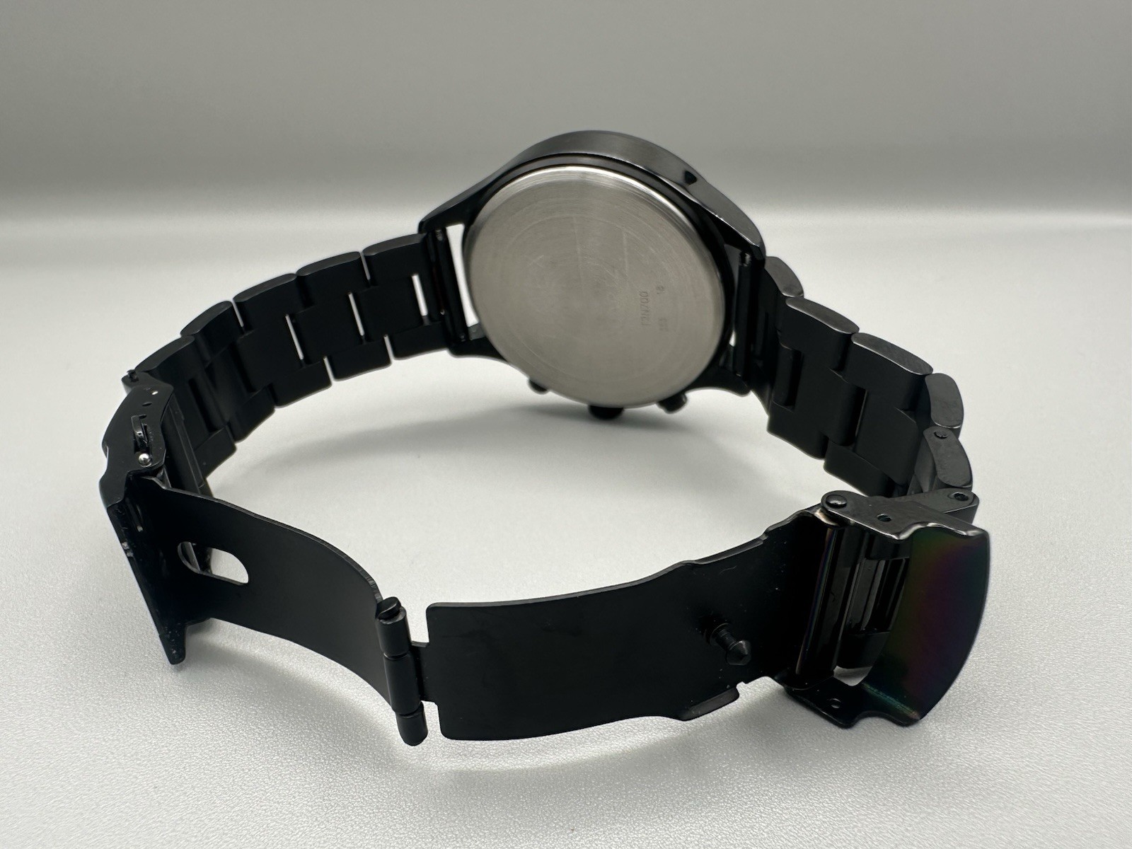 Timex T2N700 Intelligent Quartz Flyback Chronograph Indiglo Black Men’s Watch