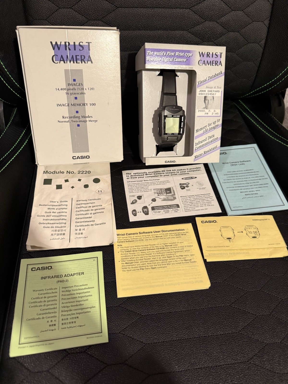 Casio Camera Wrist Watch 2220 + Transfer Cable