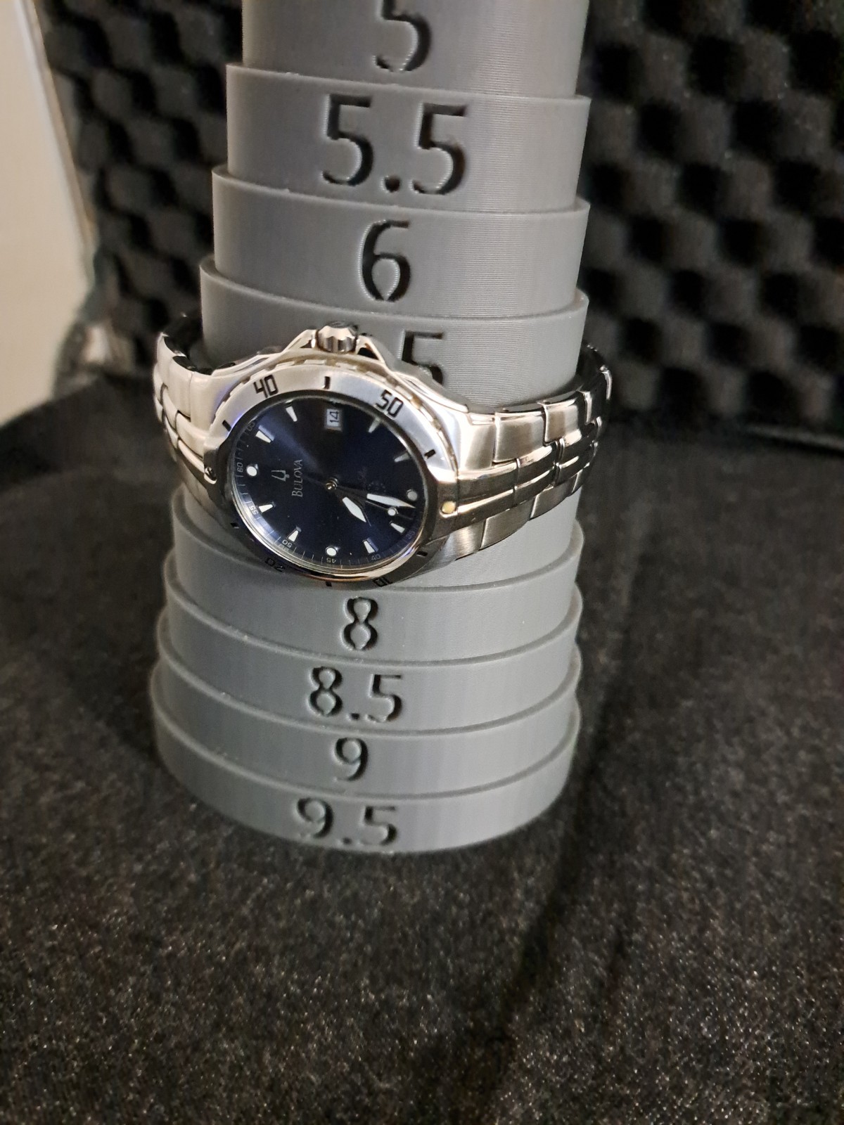 bulova marine star mens watch 96g01