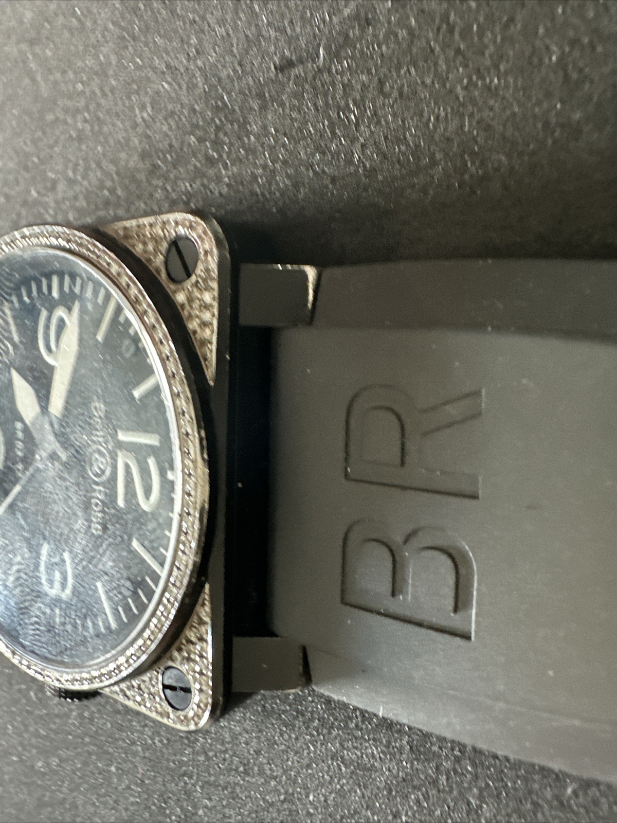 Bell & Ross Custom Diamomd BR03-92 Automatic Ceramic 42 BLACK MATTE Watch