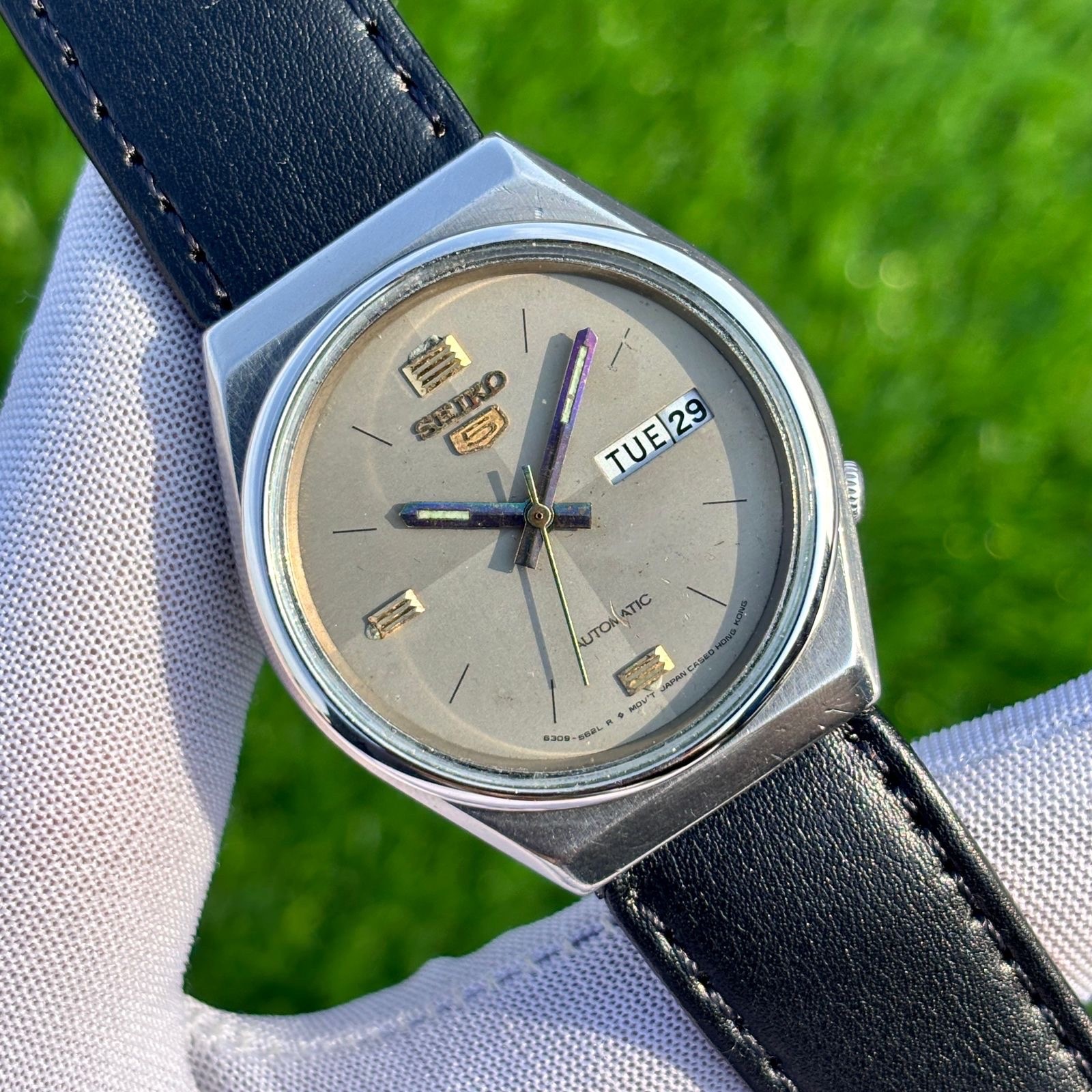 Vintage Seiko 5 Dress Formal Automatic Japan Made Men’s Watch 6309-8830