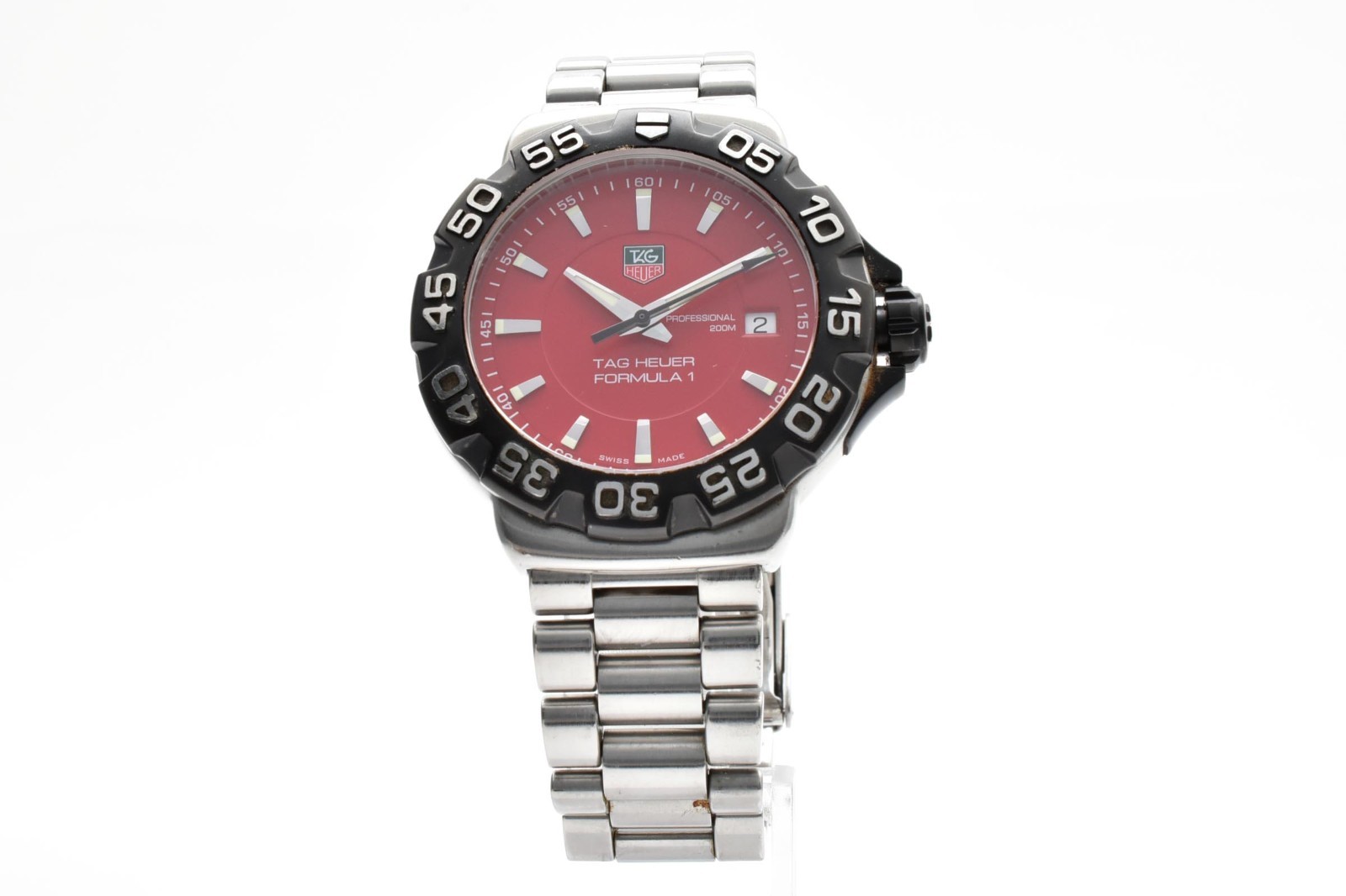 【N MINT】TAG Heuer Formula 1 Professional WAH1112 200m red dial mens Watch