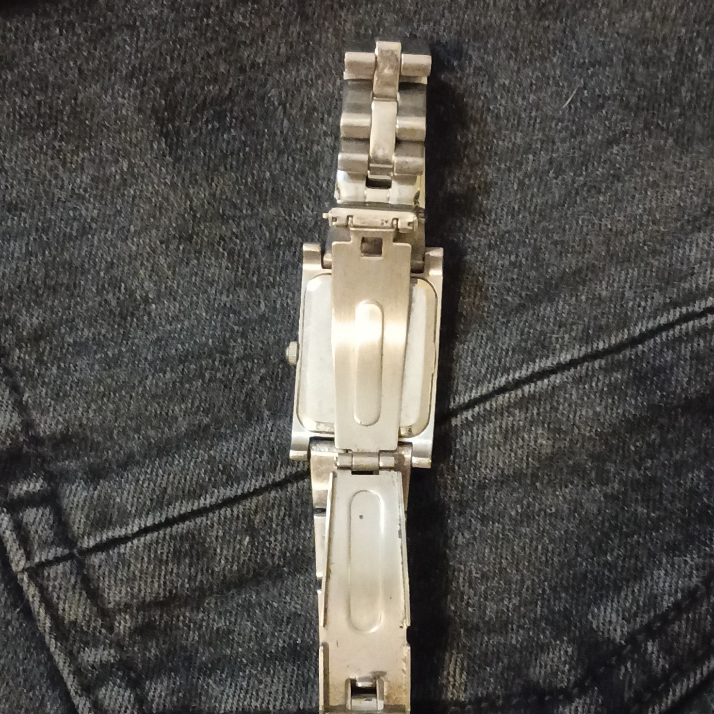 Kenneth Cole New York Women’s Rectangular Silver Dial Quartz 50m Bracelet