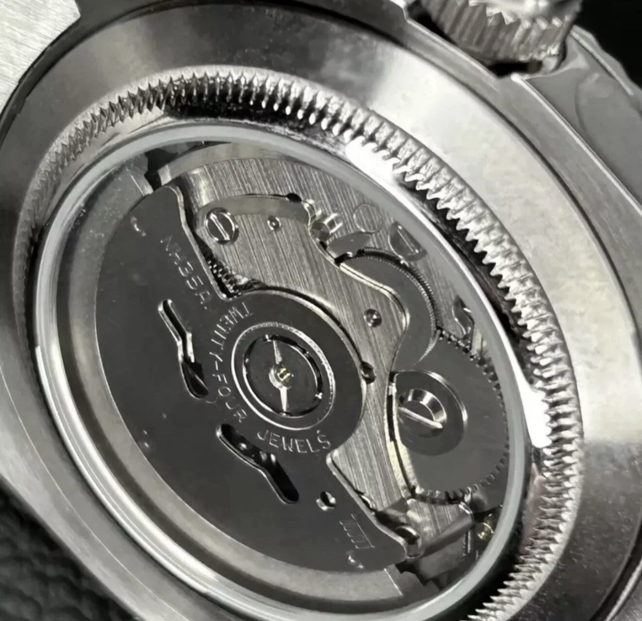 Custom Night Black 39mm DJ Style Mod Watch w/ NH35 Automatic