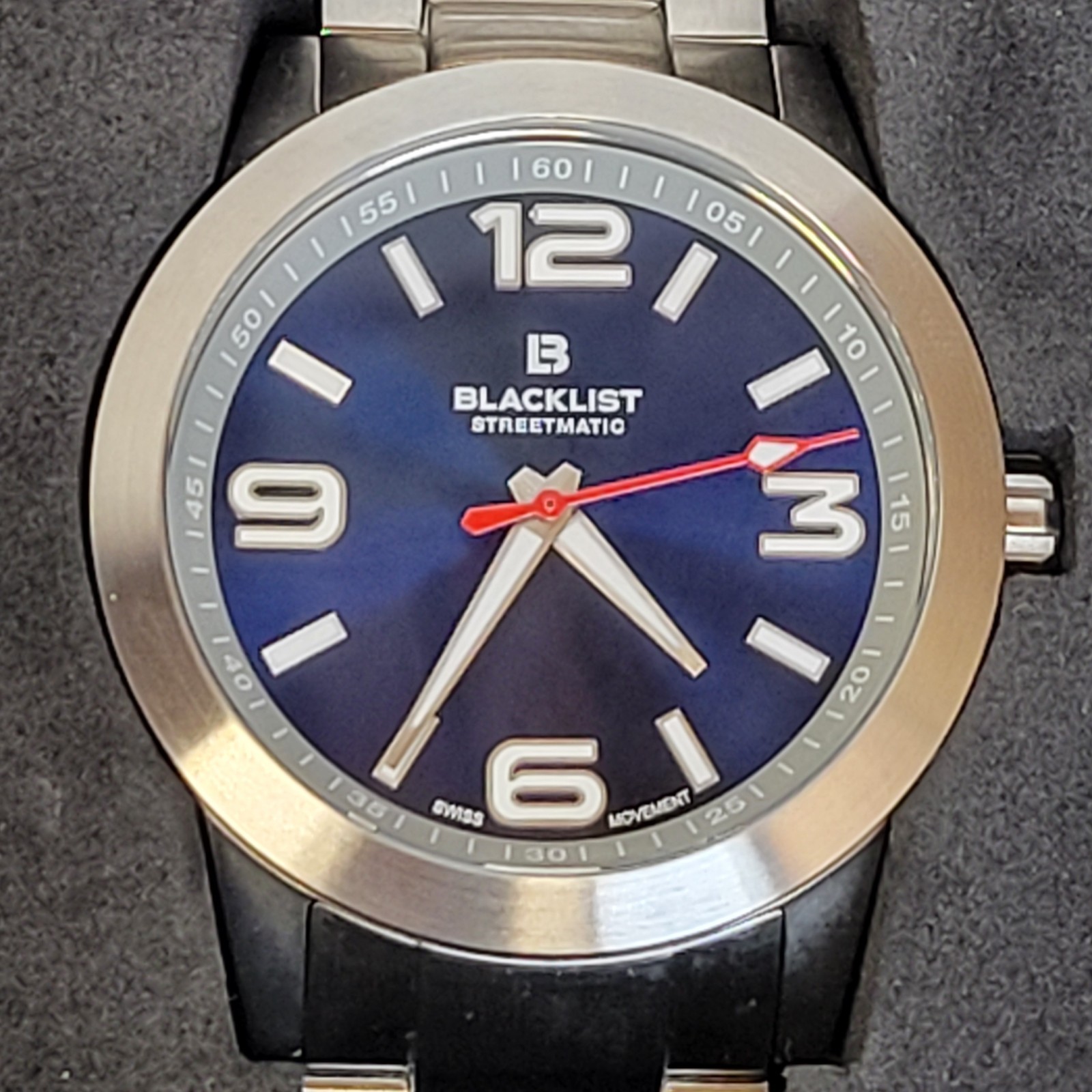 ​Blacklist Streetmatic SM021 Blue Sunray – Swiss Movt – Sapphire – Full Set #517