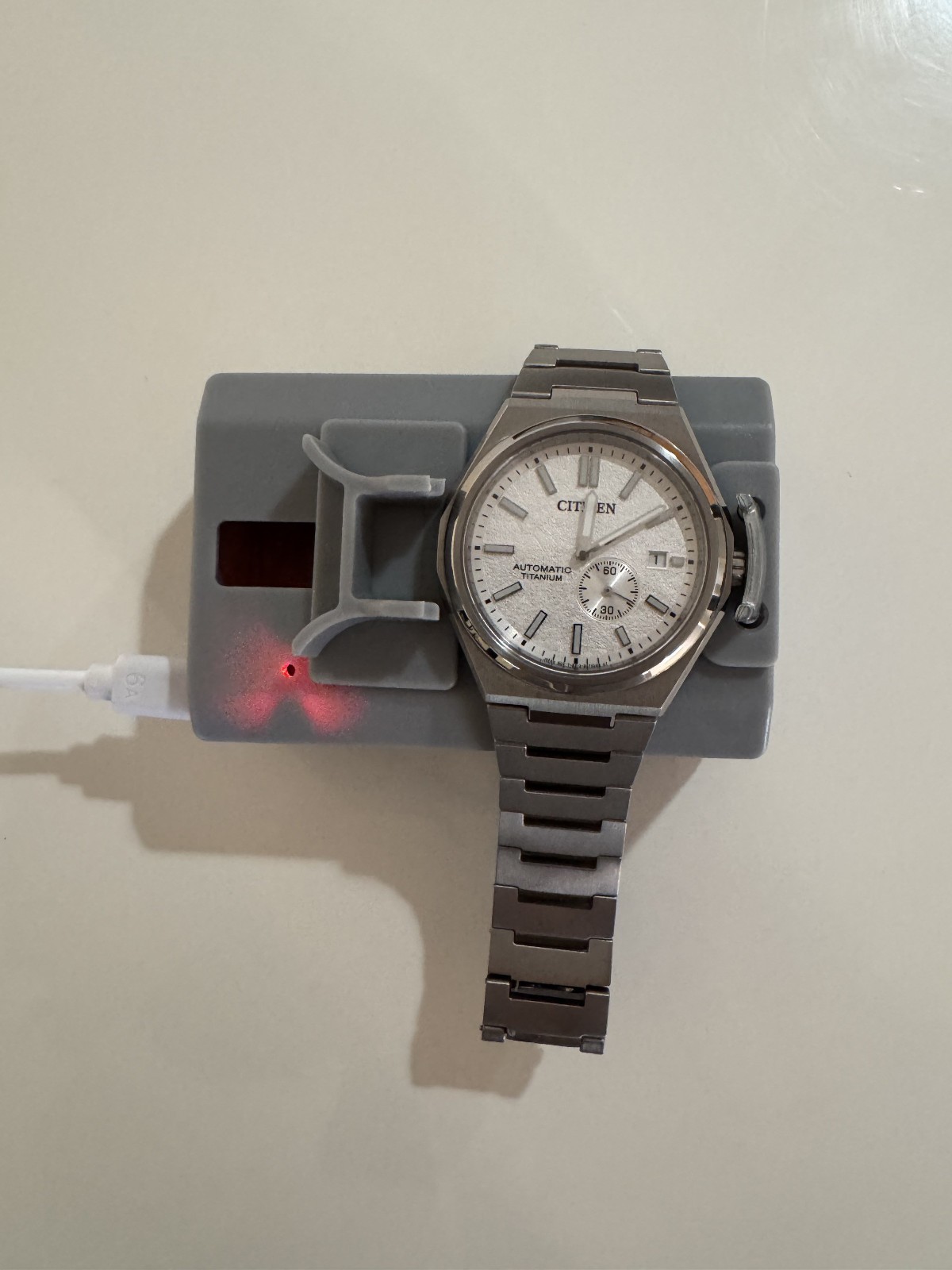 Citizen Zenshin Automatic White Dial Men’s Watch NJ0180-80A