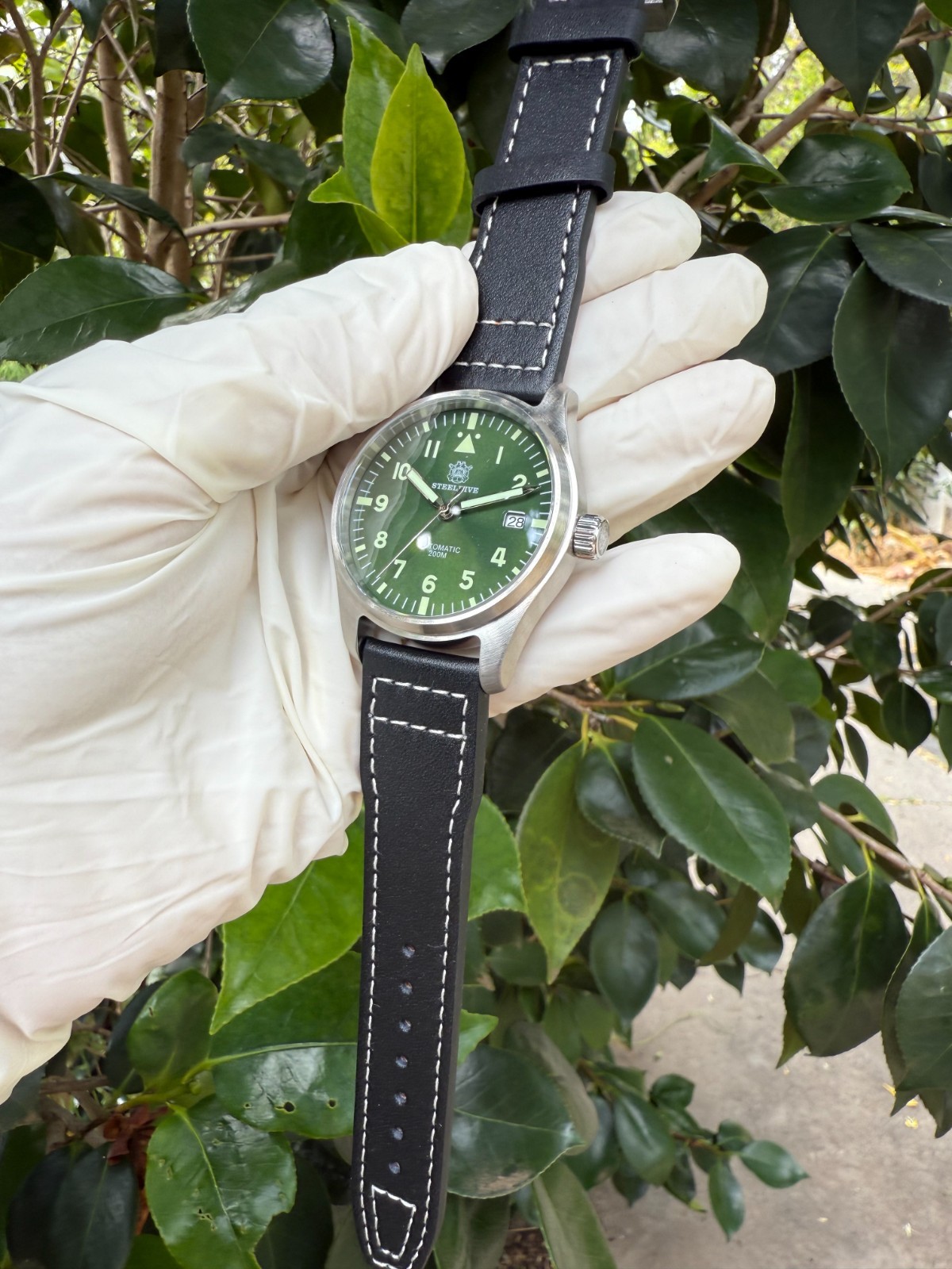 Steeldive SD1940, Mark XVIII Flieger, NH35, Sapphire,Green,Lume,200m Diving,BNIB