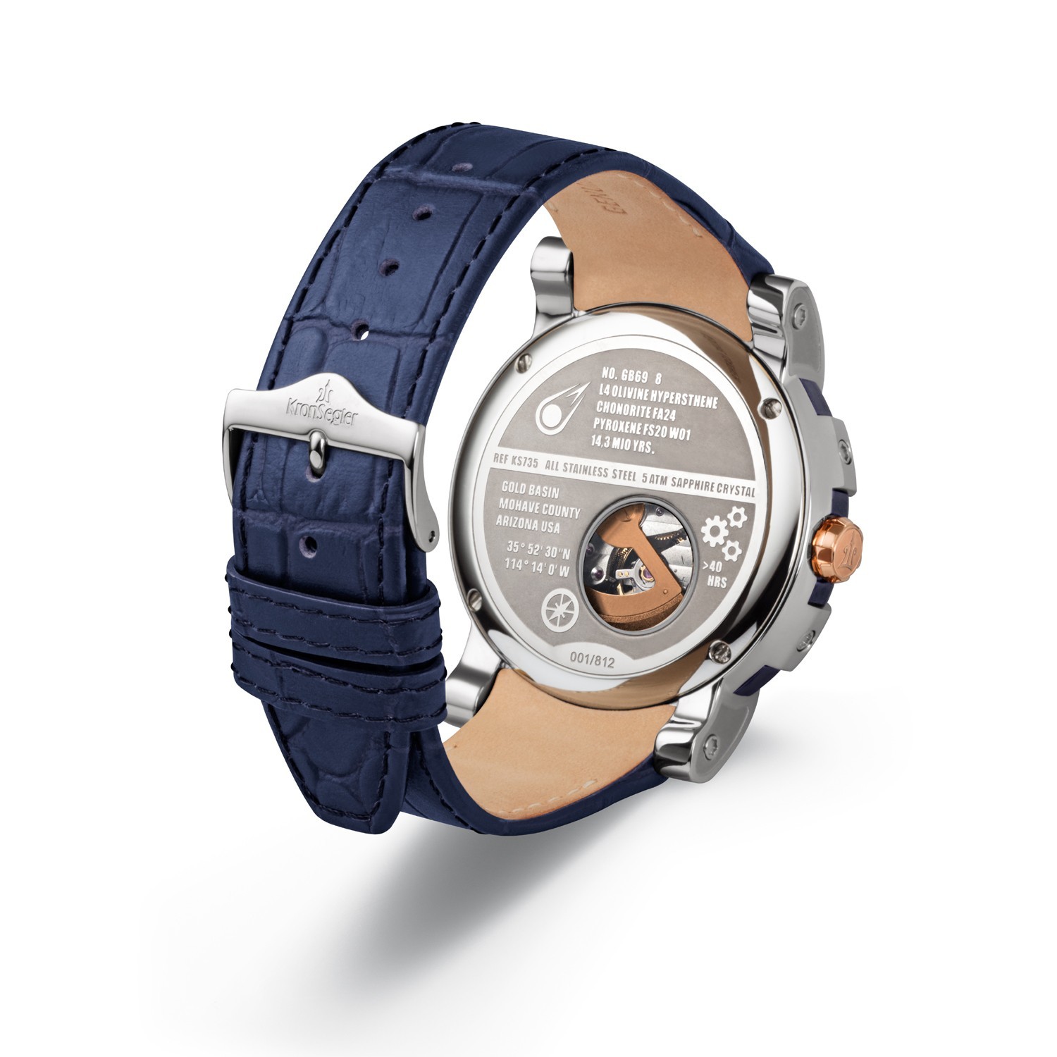 Kornsegler Meteorit Automatic watch steel blue