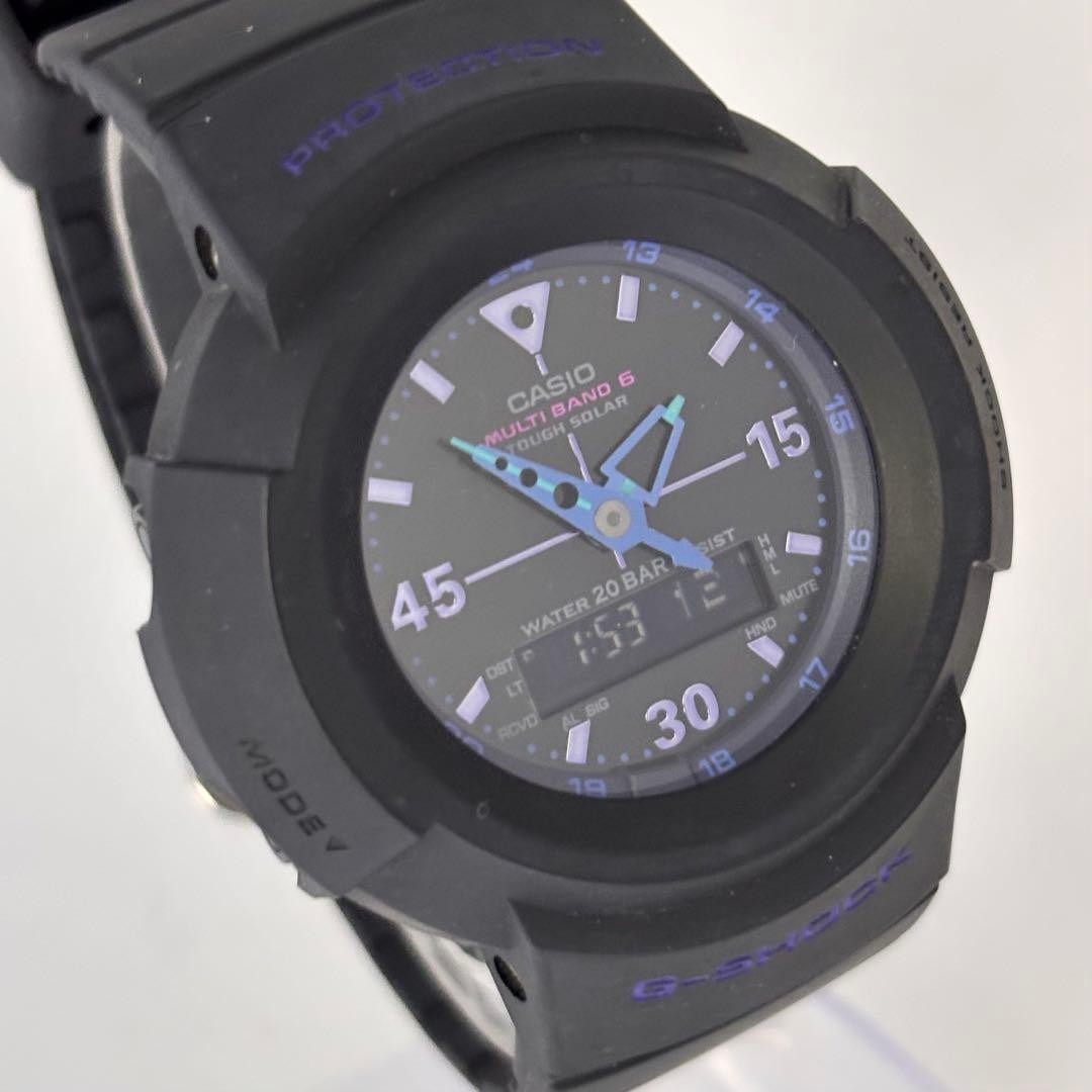[Working] Casio Men’s Watch G-Shock Blue Hands Matte Black Solar Radio Contr