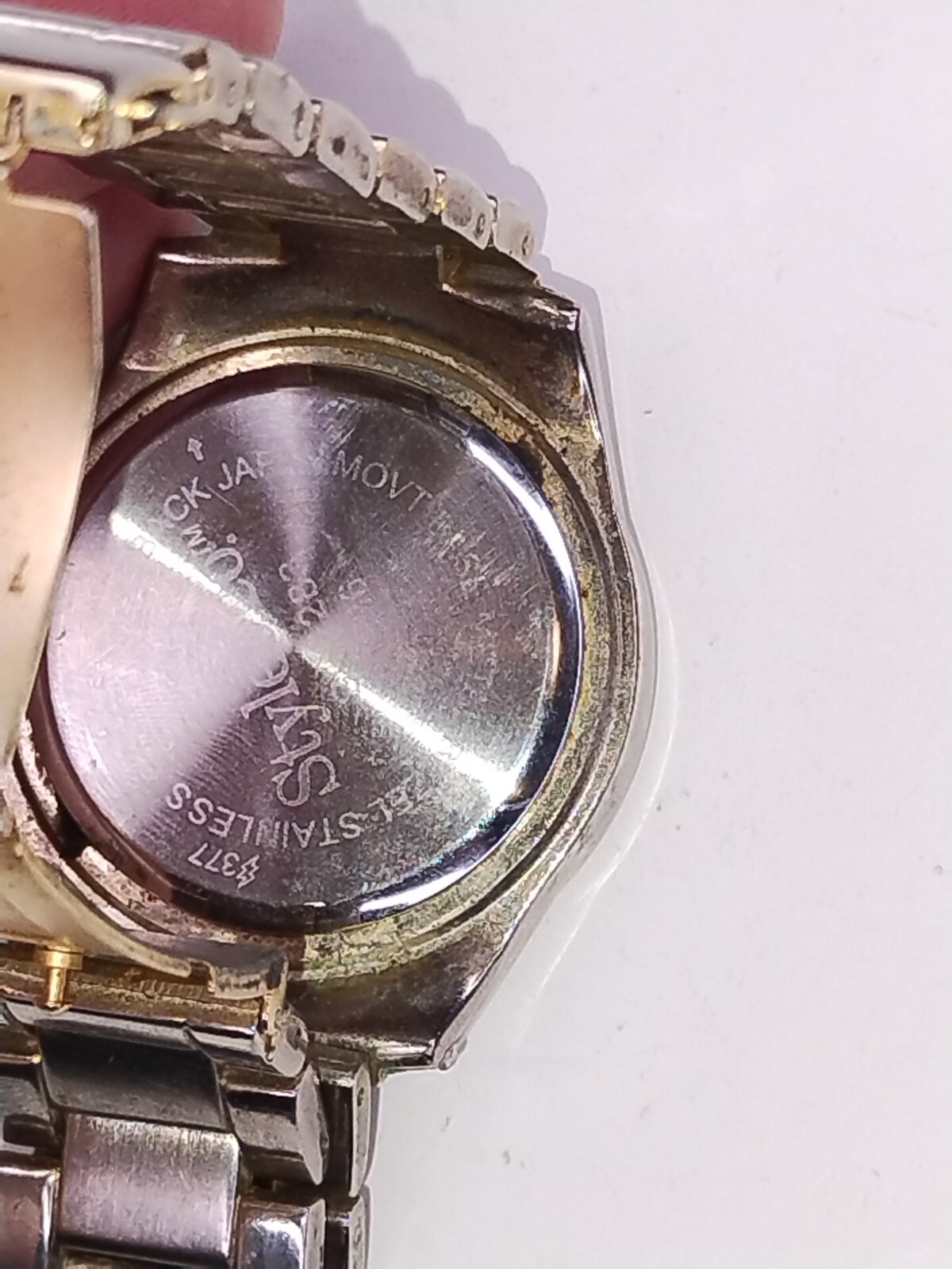 Style & Co Analog Quartz Bracelet Watch Mens Bezel Stainless Steel Wristwatch