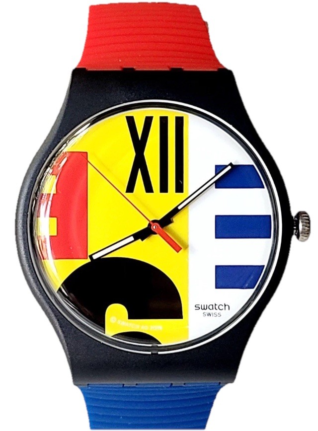 Limited Swatch Watch 1987 Six To Nine Throwback REVIVAL SUOB171 41mm New!