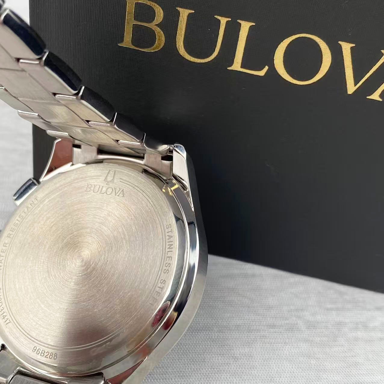 Bulova 96B288 Men’s Wilton Chronograph Quartz Watch Stainless Steel 46.5 mm