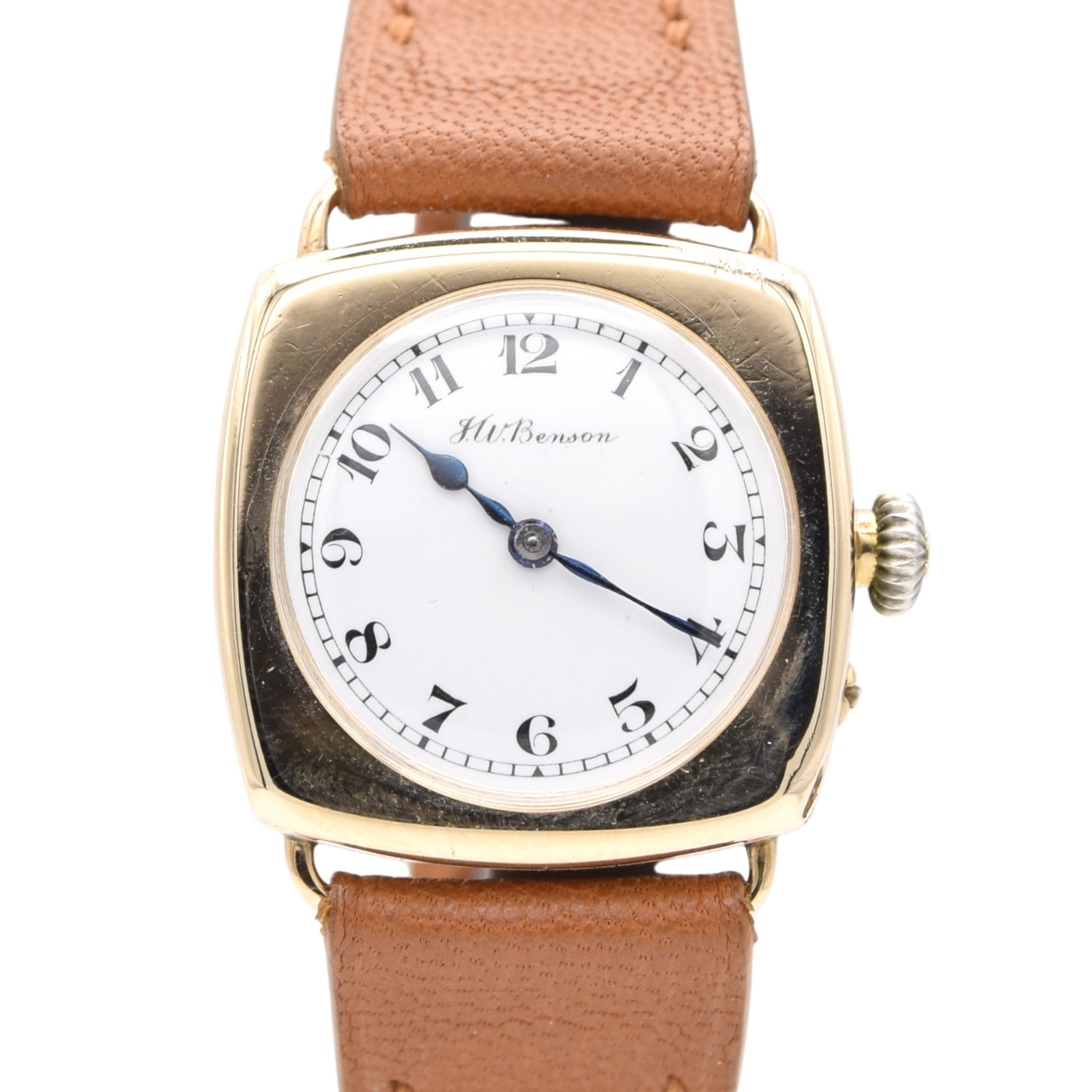1925 JW Benson Rare All English made Watch with Enamel Dial and Arabic Numerals