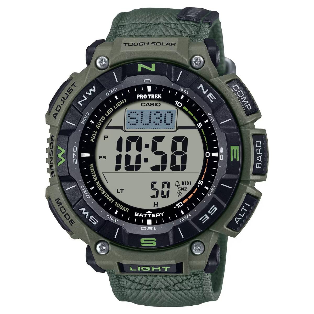 CASIO PRO TREK Climber Line Digital Solar Compass Barometer Temperature Altitude