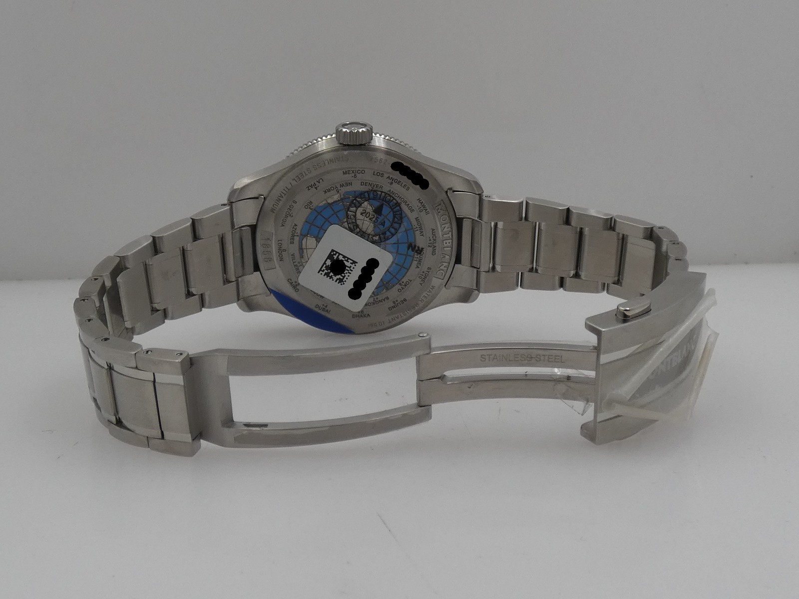 MONTBLANC 1858 BLACK GMT 129615 NEW BOX PAPERS&STICKERS MAR 2026 AUTOMATIC WATCH