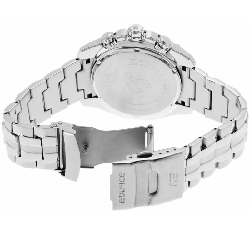Casio Edifice Men’s Watch EF-550D-1AV Black color and silver stainless