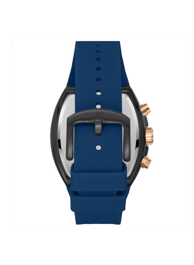 Kenneth Scott Men’s Chronograph Watch | Blue Dial, 44mm, 30 m (3 ATM)