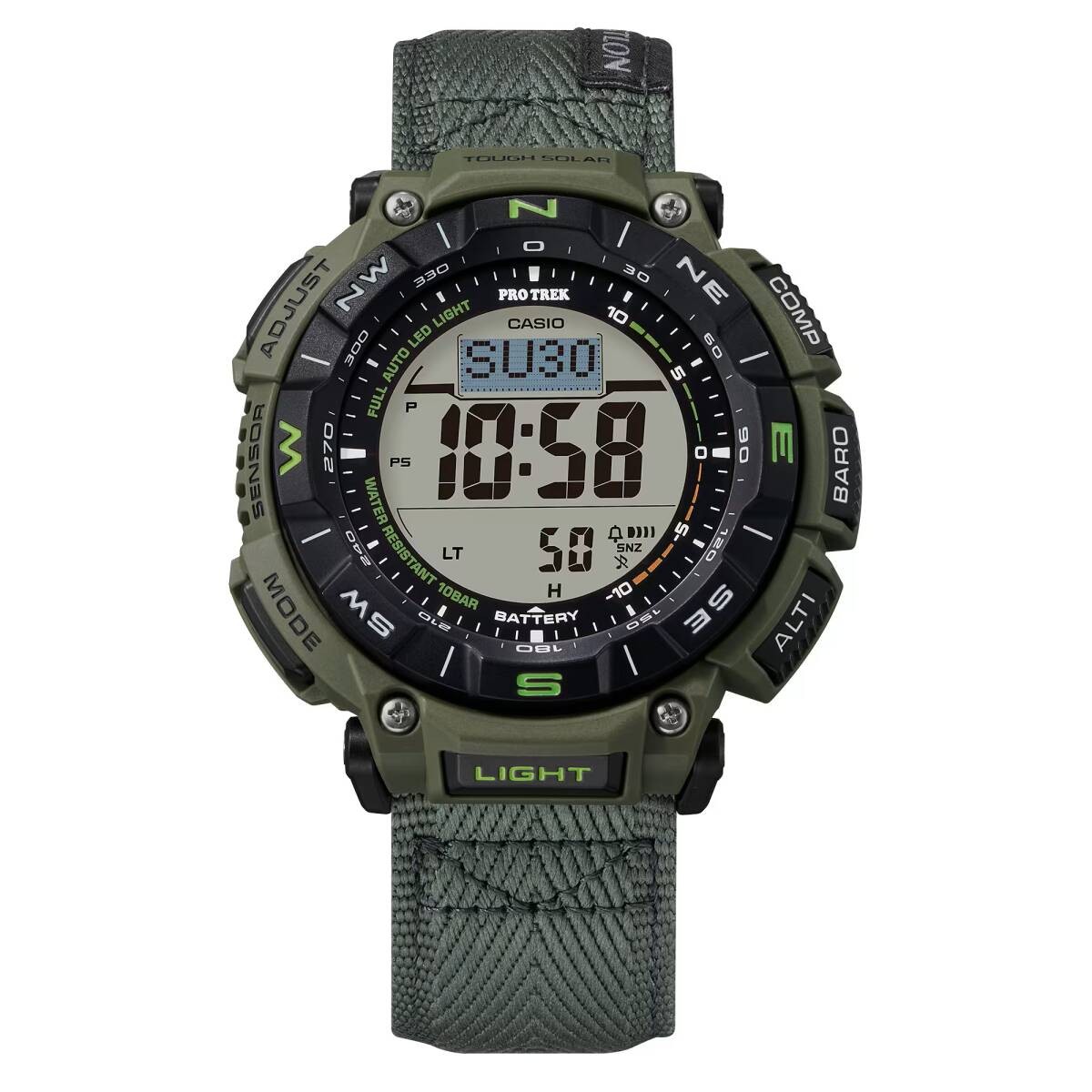 CASIO PRO TREK Climber Line Digital Solar Compass Barometer Temperature Altitude
