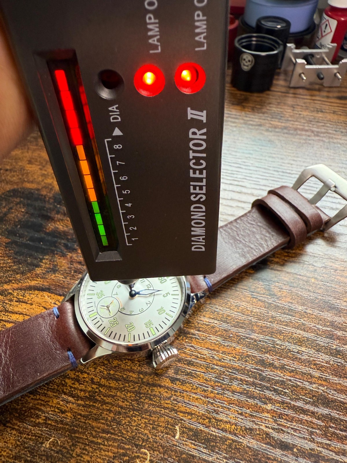 Pilot Challenger Arctic Watch Rare Swiss made ETA 6498 movement handmade Strap