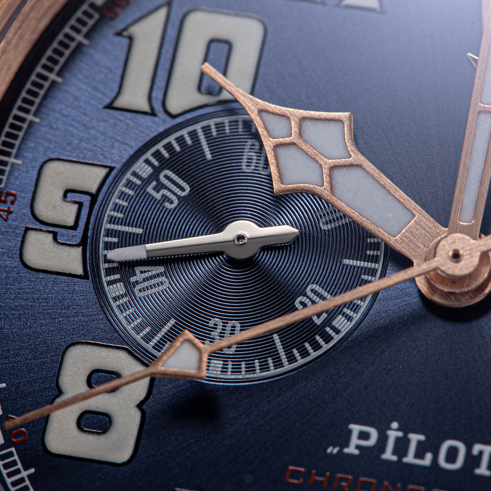 Sugess PILOT MASTER Chrono CuSn8 Bronze Mechanical Watch Seagull 1963 SUPILOT009