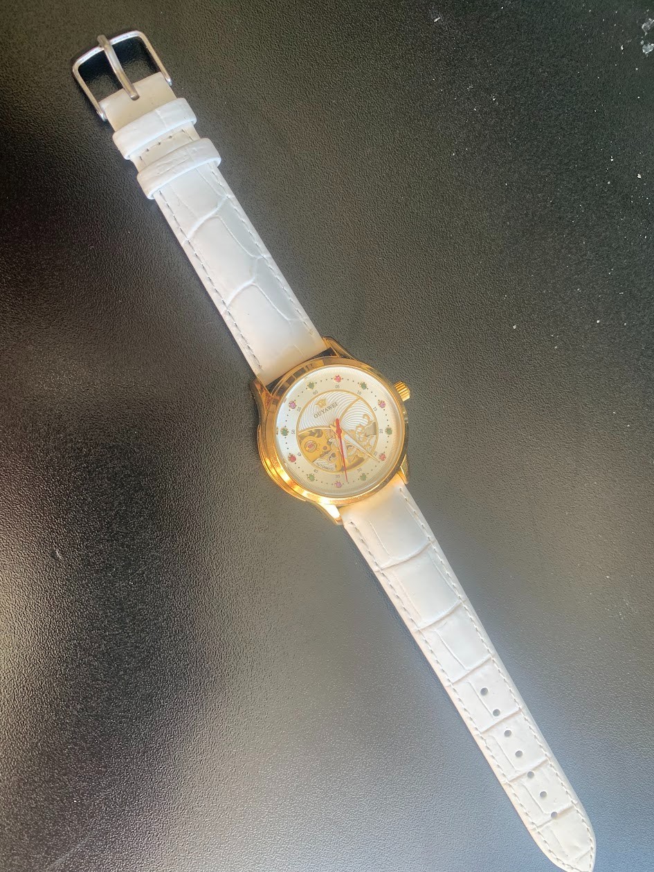 Ouyawei Gold/Silver Automatic Men’s Watch – Colourful Stone Dial – Used