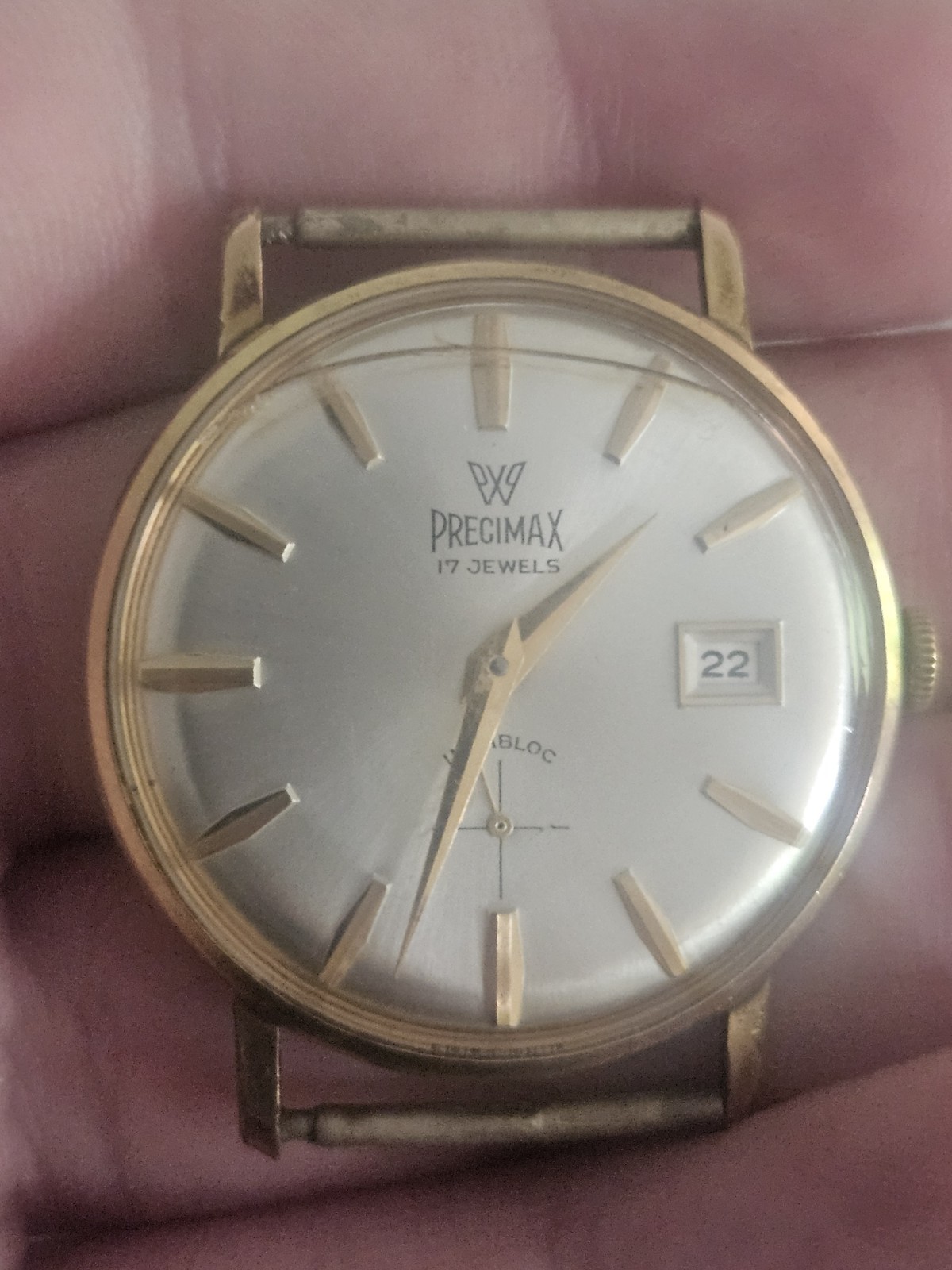 Precimax 17 Jewels Mechanical Manual Wind Men’s Watch