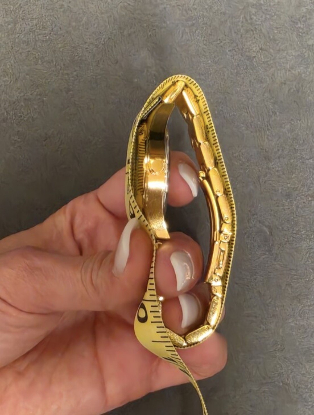 KENNETH COLE NY RARE Transparency Gold Floating Stone Crystal Accent Watch Y2K