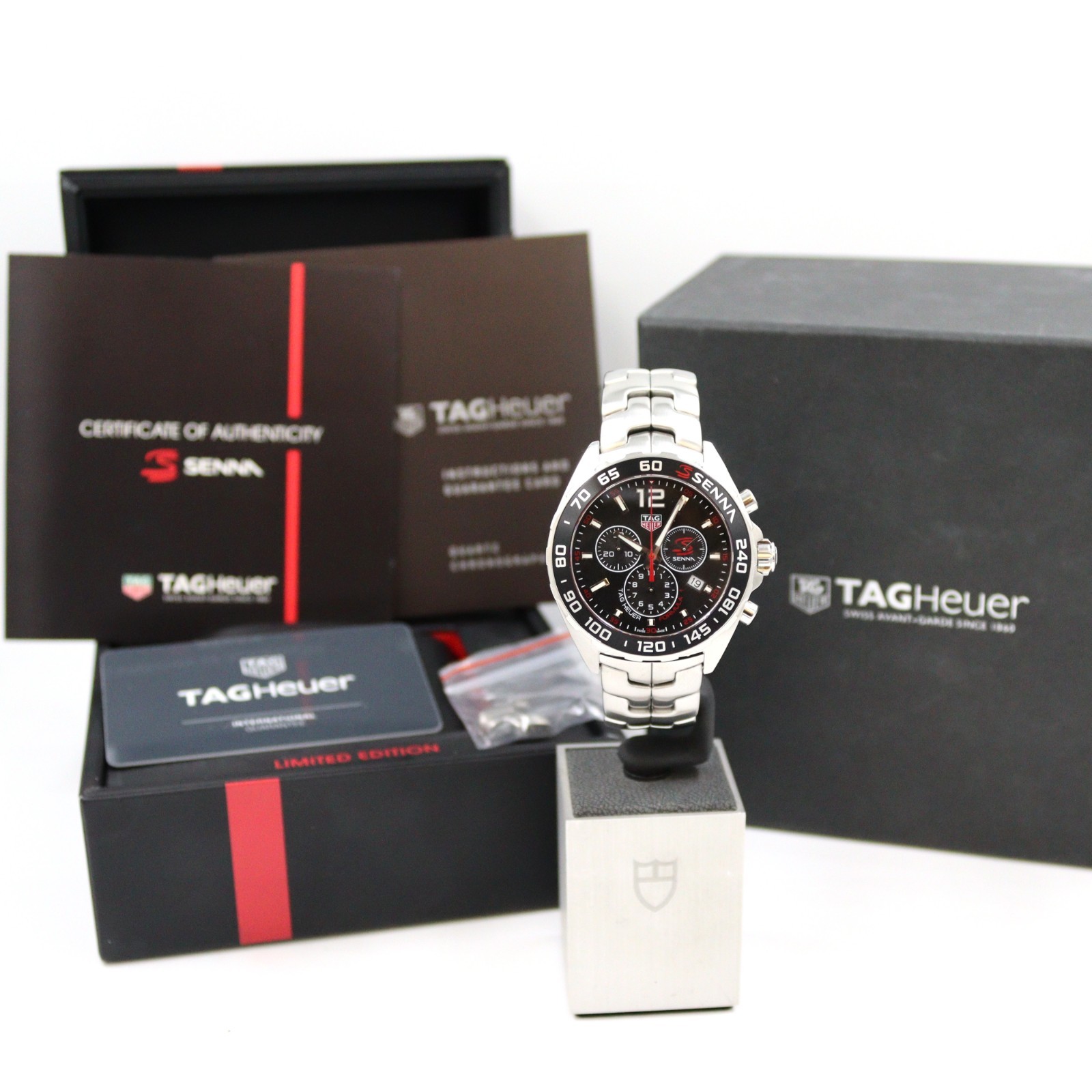 Tag Heuer Formula 1 Senna edition watch full set new bezel 1 year warranty