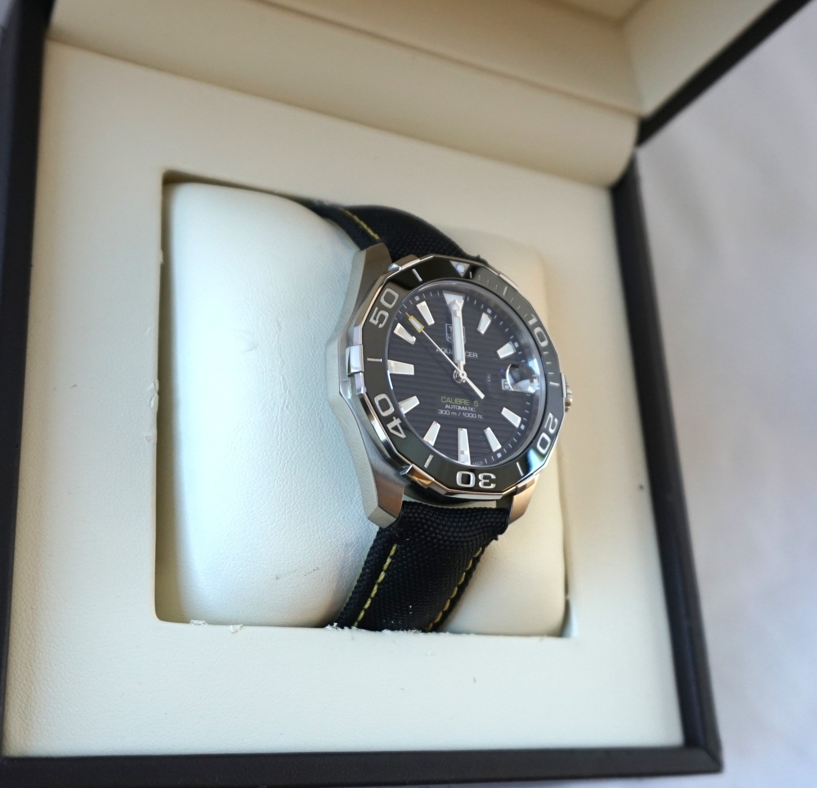 TAG Heuer Aquaracer 300M Automatic WAY211A.FC6362 Black Ceramic Bezel Full Set
