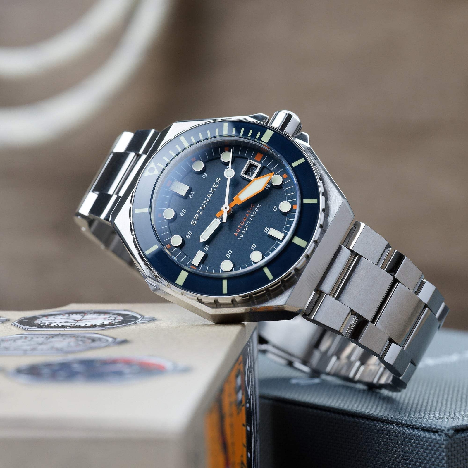 Dumas Blue / Orange / Stainless Steel | Blue Dial Wristwatch SP-5081-GG