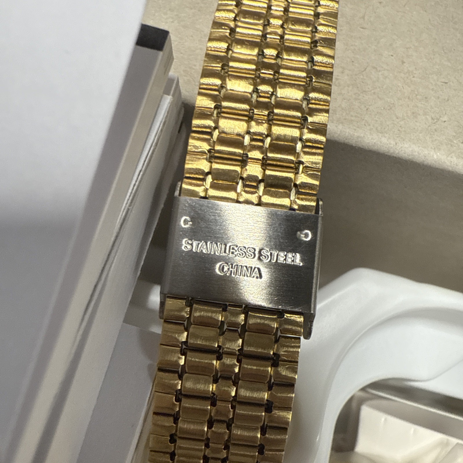 Men’s Gold-Tone Casio World Time Stainless Steel Watch A500WGA-9D