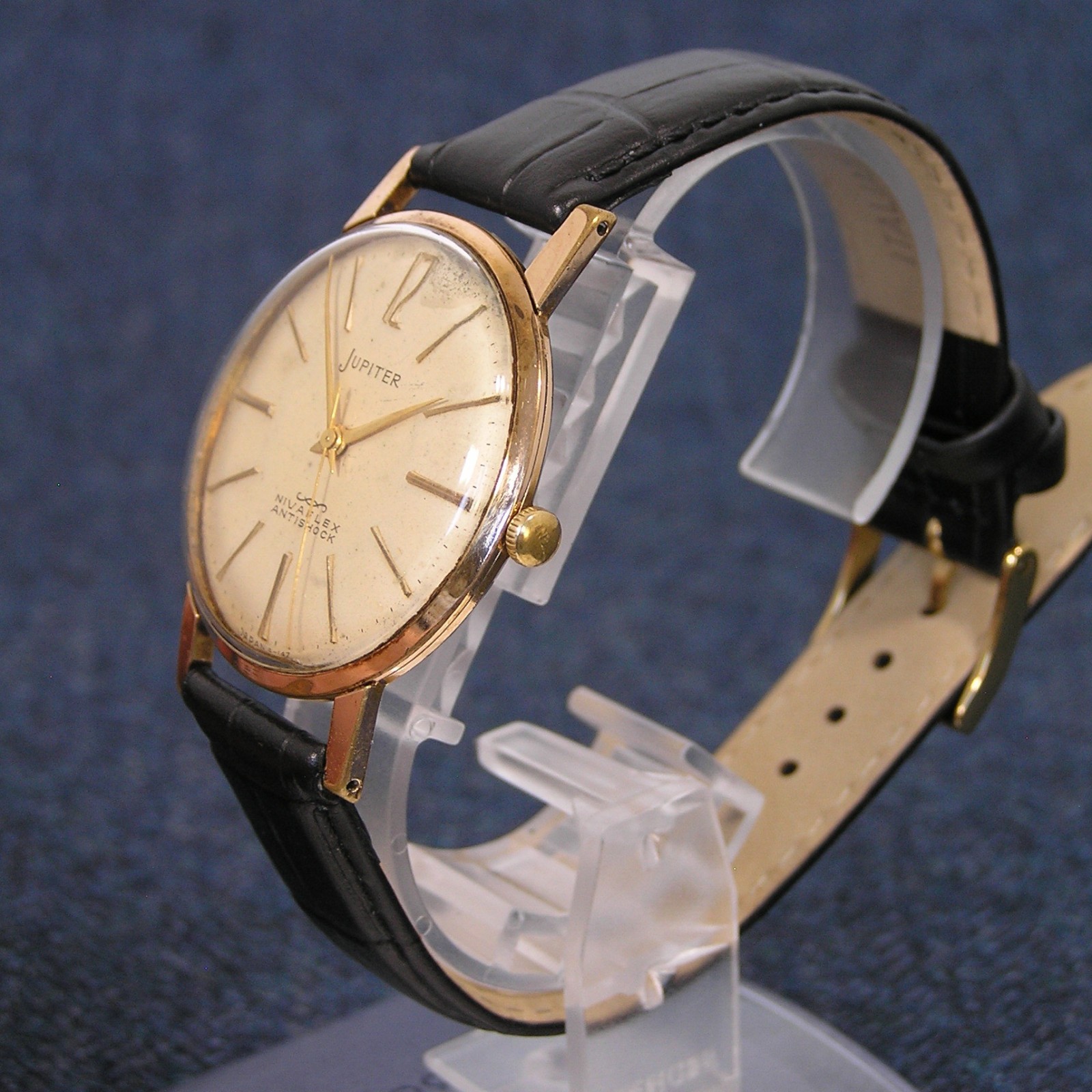 ORIENT JUPITER Nivaflex 1950s 19 Jewels Mechanical Watch 22435 Japan Imported