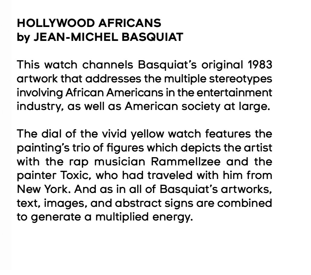 Swatch Art Special – Jean-Michel Basquiat – SZS39 – 2023 – Limited Set