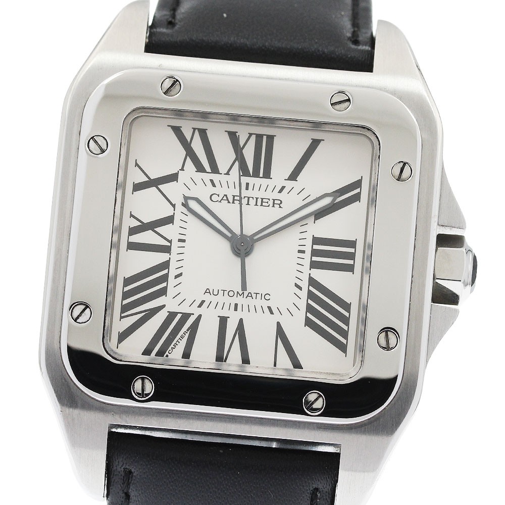 CARTIER Santos 100 LM W20073X8 Silver Dial Automatic Men’s Watch_955101