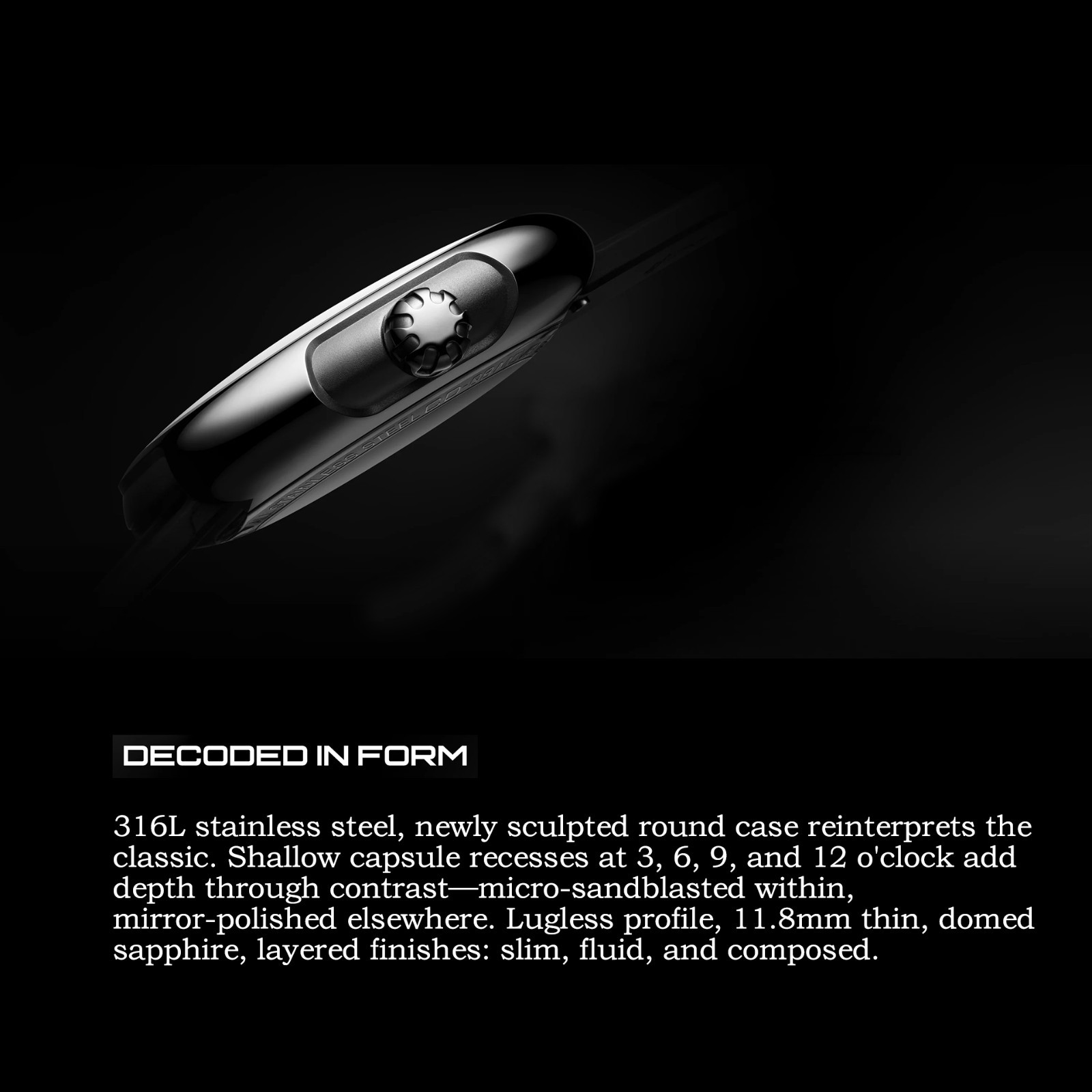 CIGA Design Time Cipher Automatic Wandering Hour Mechanical Watch