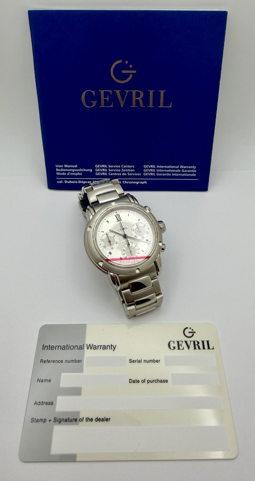 Gevril Greenwich First Generation K0111 Swiss Automatic 51J Chronograph NOS Mint