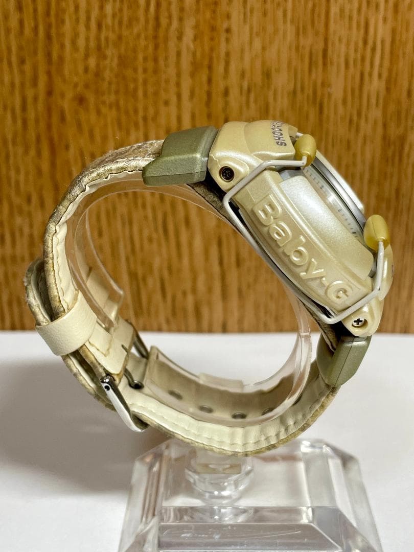 Baby G quartz wristwatch beige limited edition BG 20 new battery