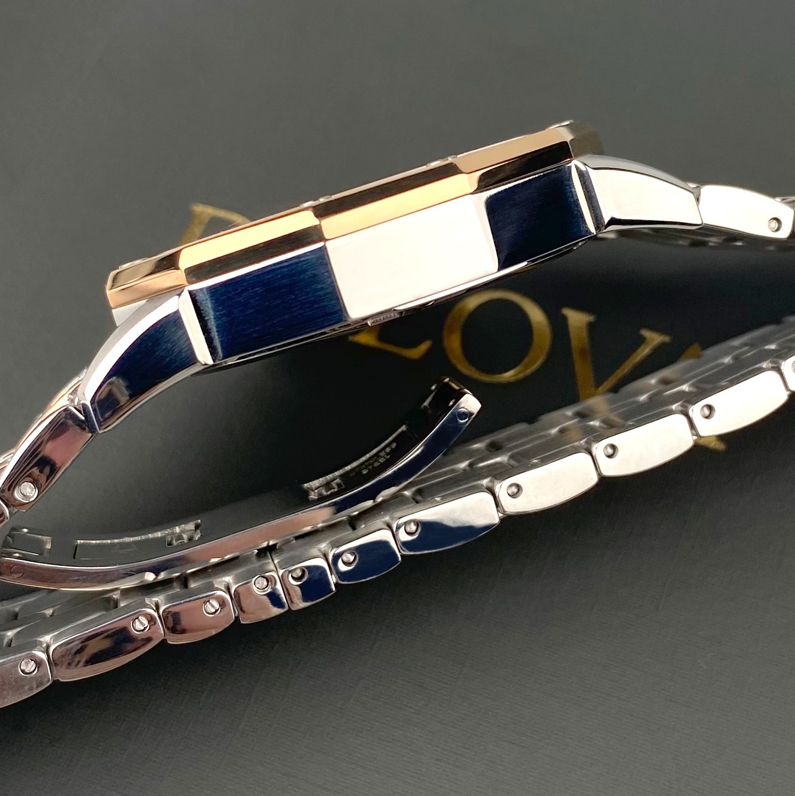 Bulova Octava 98C133 Quartz 41.5mm Quartz Crystal Dial Two-Tone Men’s Watch