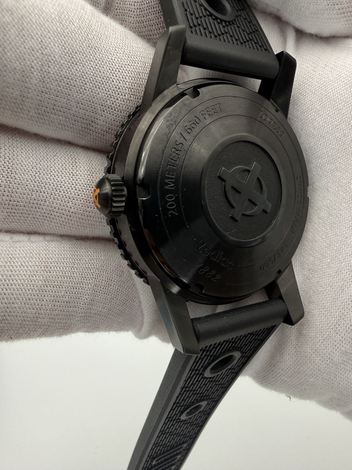 Zodiac Super Seawolf Blackout 40mm Automatic Dive Watch -Excellent Cond. W/Box