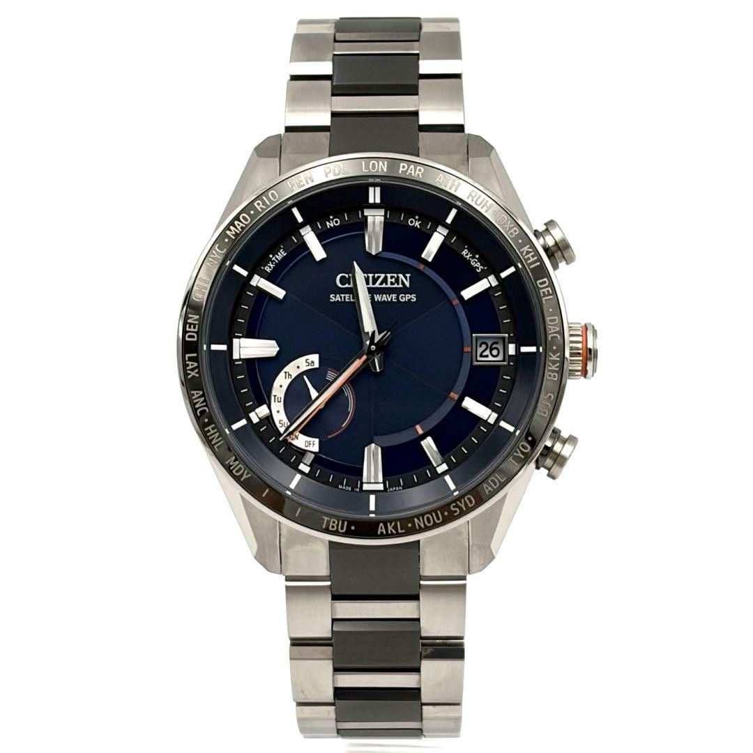 CITIZEN ATTESA Act Line Watch CC3085 51L Eco Drive Solar Radio Men’s Titanium
