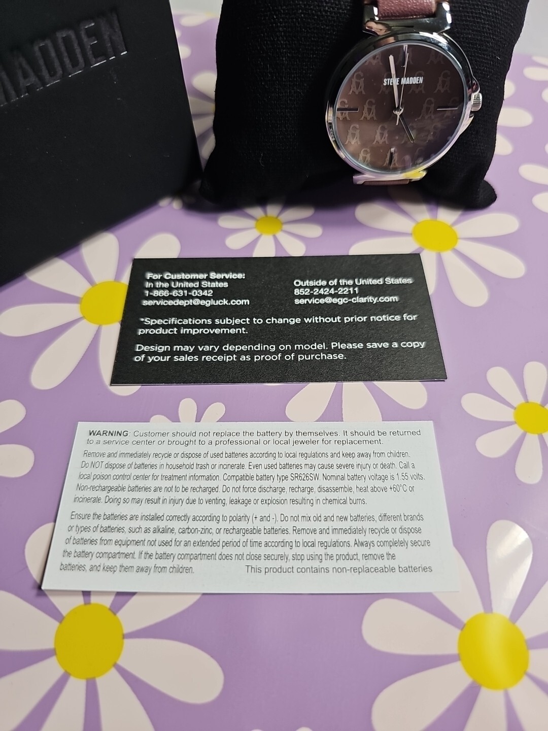 Steve Madden Women’s Dual Colored Dark Brown and Light Brown Watch NWB