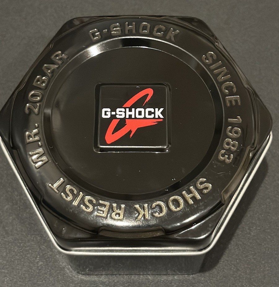 Casio G-Shock GA-100B-4A Red Analog Digital Watch New w/ Tin Box & Tags