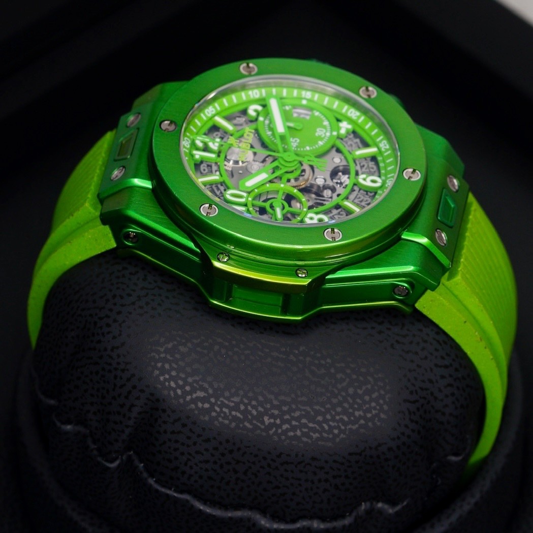 Hublot Big Bang Unico NESPRESSO ORIGIN Skeleton Green Dial 441.UG.5220.RX.NES23