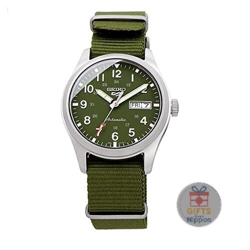 Seiko 5 Sports SRPG33K1 Men’s Automatic Watch 39mm Stainless Nylon Green