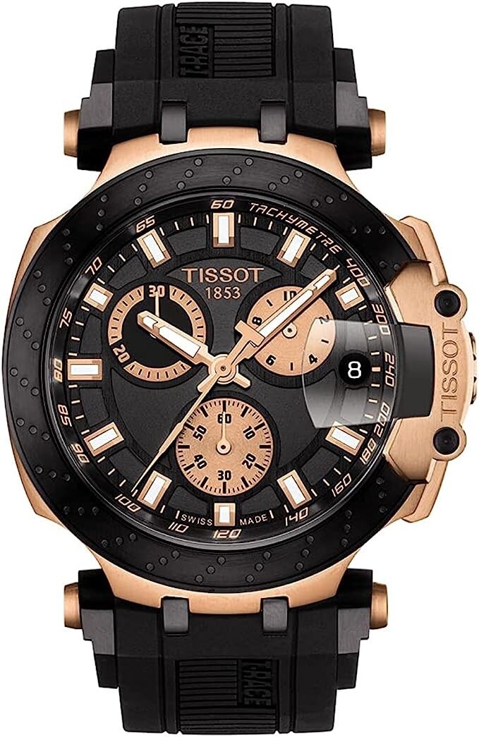 Tissot T-Race GTS Rose-Gold Black Rubber Men’s Watch ‎T1154173705100