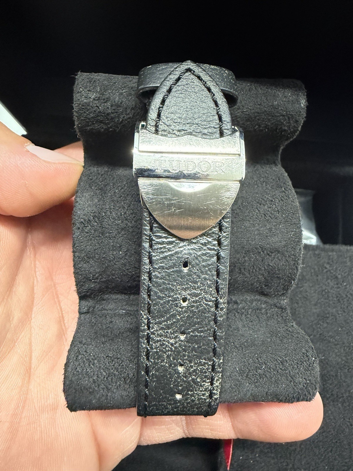 TUDOR Ranger 39mm HERITAGE Black Dial Automatic Steel Leather Strap 150m Box