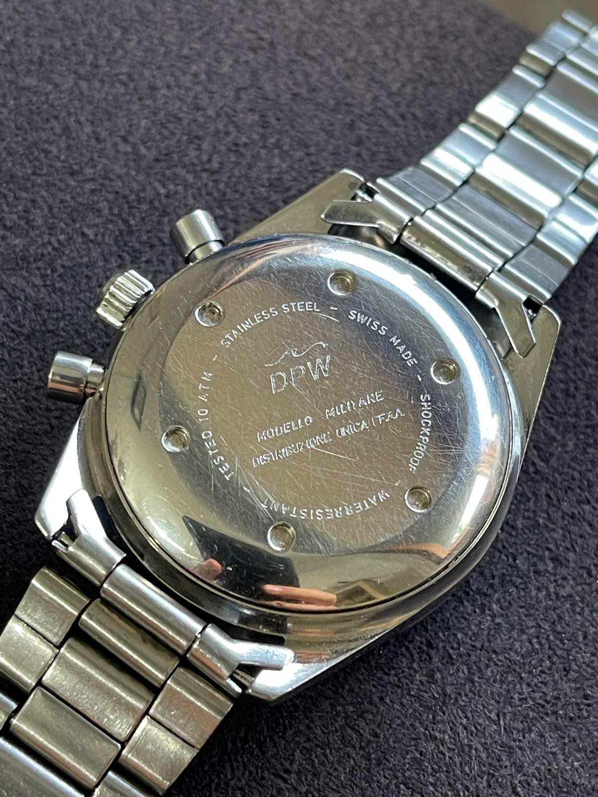 DPW Military Chronograph Automatic Lemania 5100 TRICOLOR ARROWS