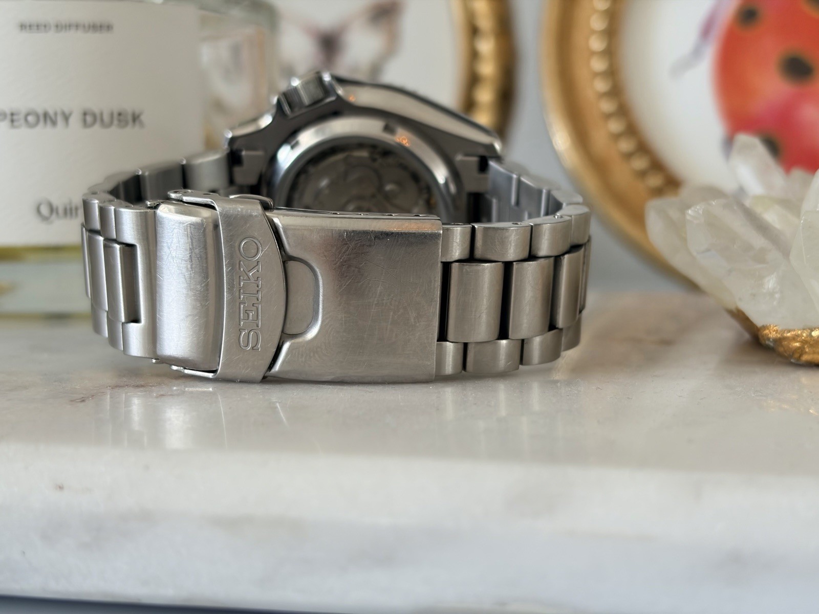 Seiko Prospex Automatic Diver 42.5mm Black Dial 100m Steel Bracelet Day/Date