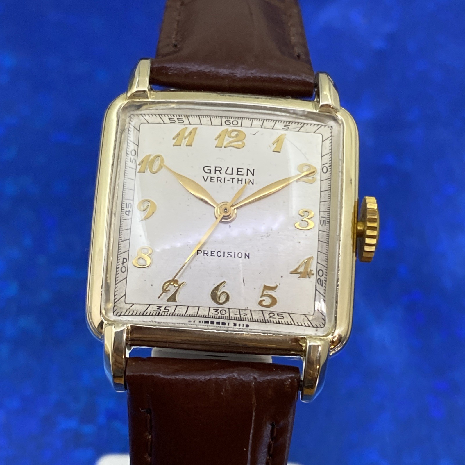 Vintage 1946 Man’s GRUEN Veri-Thin Stunning Case Fully Serviced 1 Year WARRANTY