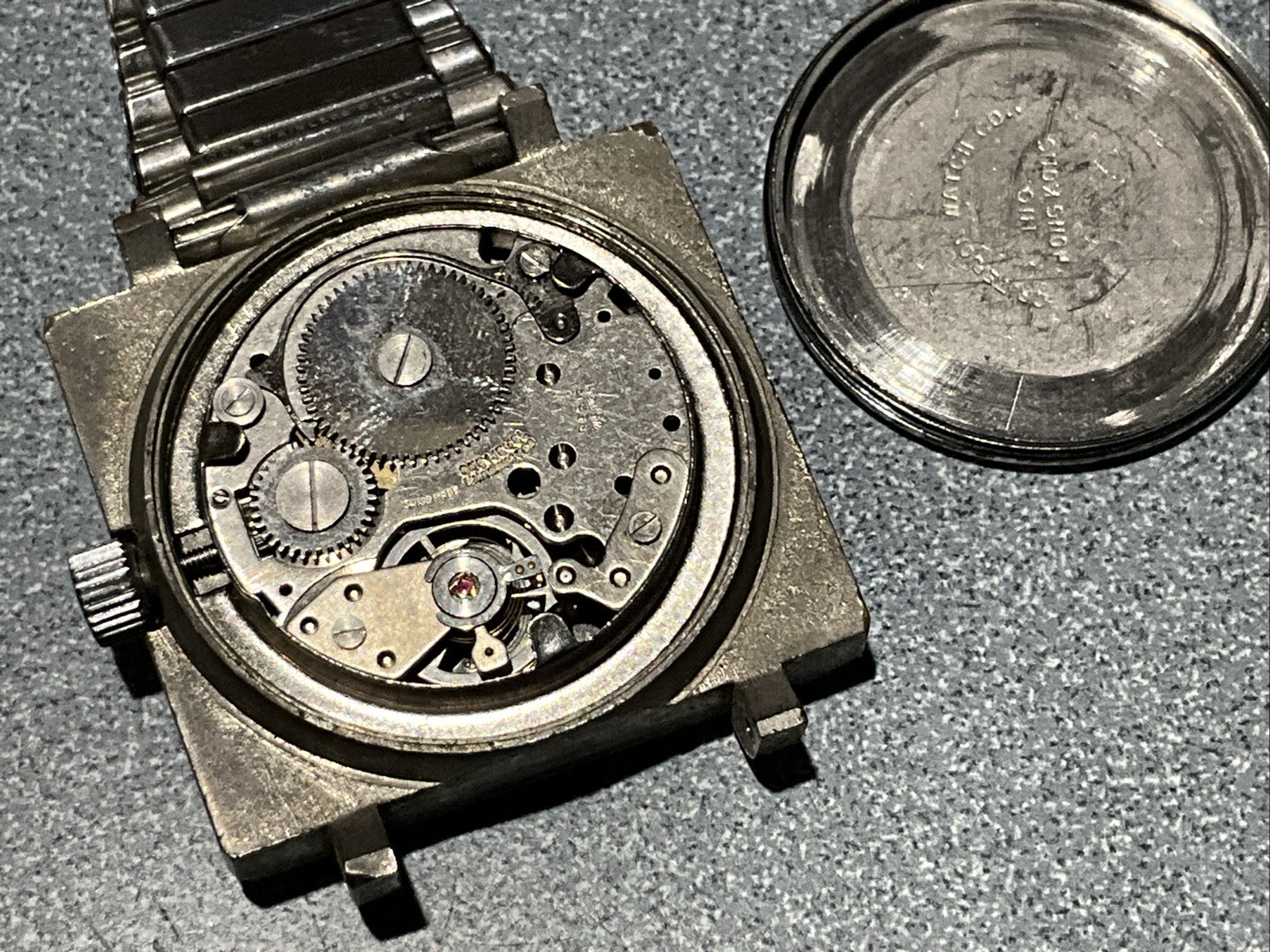 1970’s Criterion vintage men’s mechanical wristwatch 1 JEWEL FOR PARTS REPAIR